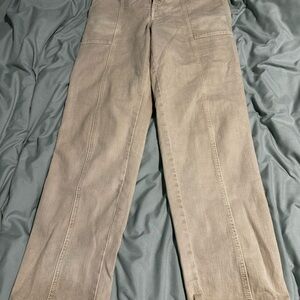 Beige Casual Pants